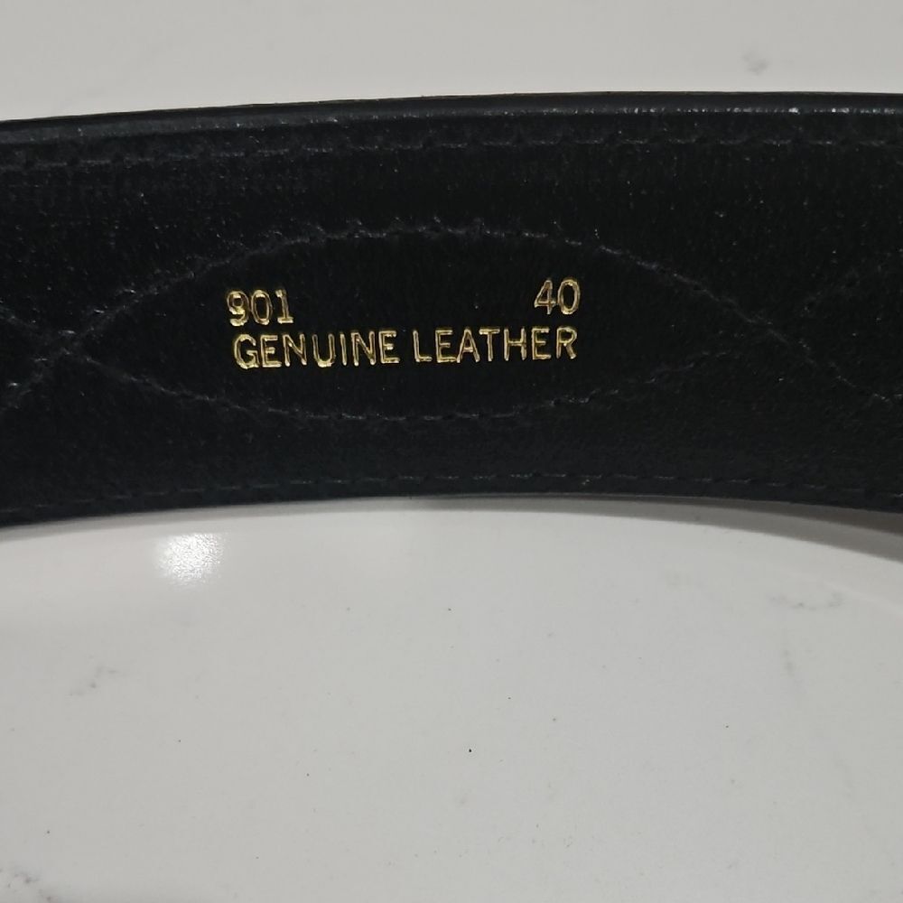 Black Leather Belt - No buckle